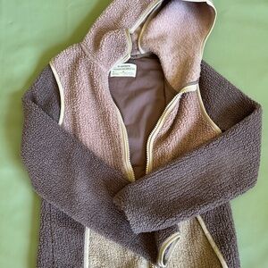 REI coop Sherpa color block zip up sweatshirt